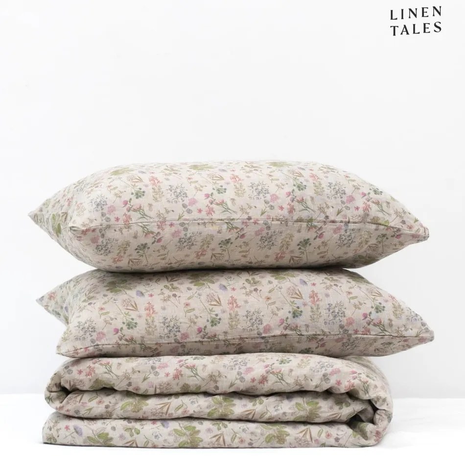 Biancheria da letto singola in colore naturale 140x200 cm Botany 2 - Linen Tales