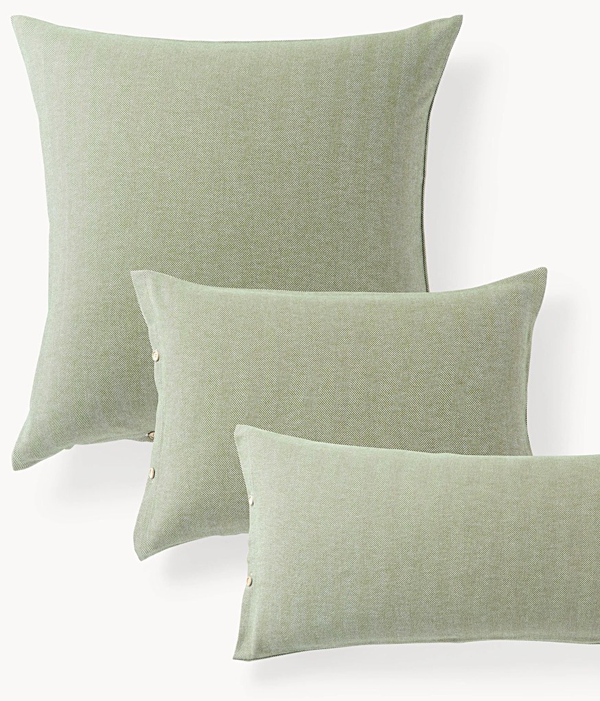 Federa in flanella con motivo a spina di pesce Wanda