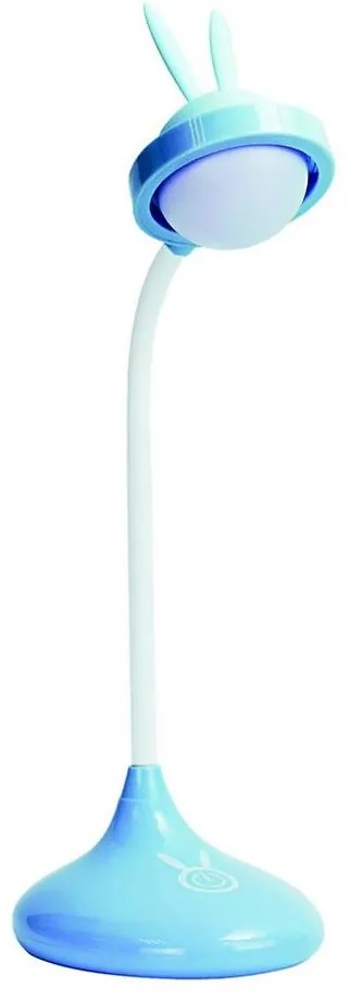 Lampada touch LED per bambini RABBIT LED/0,4W/5V 3000/6500K blu + USB