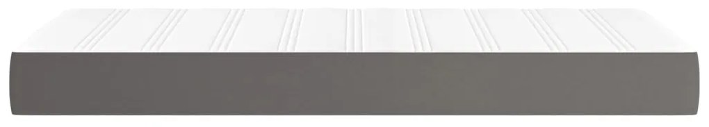 Materasso a Molle Grigio 100x200x20 cm in Similpelle