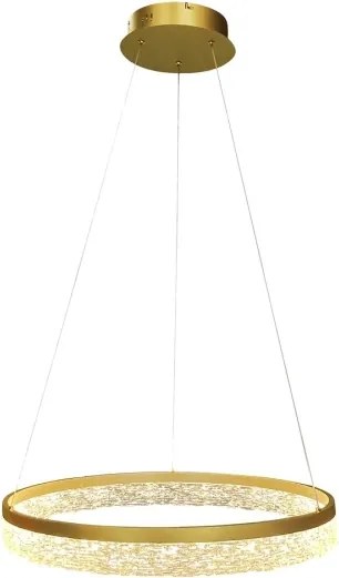 Lampadario LED sospeso con cavo GALA LED/25W/230V Ø 50 cm oro