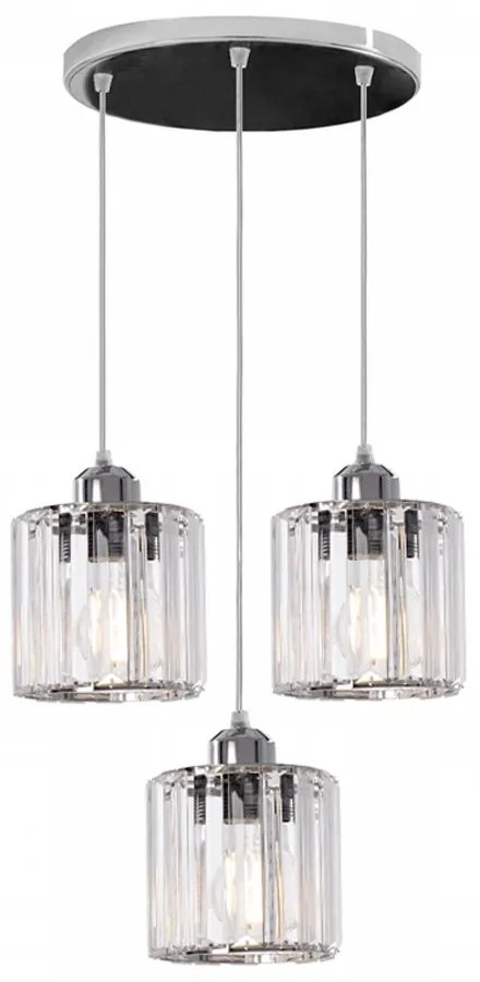 LAMPADA DA SOFFITTO CRISTALLO ARGENTO APP510-3CPR
