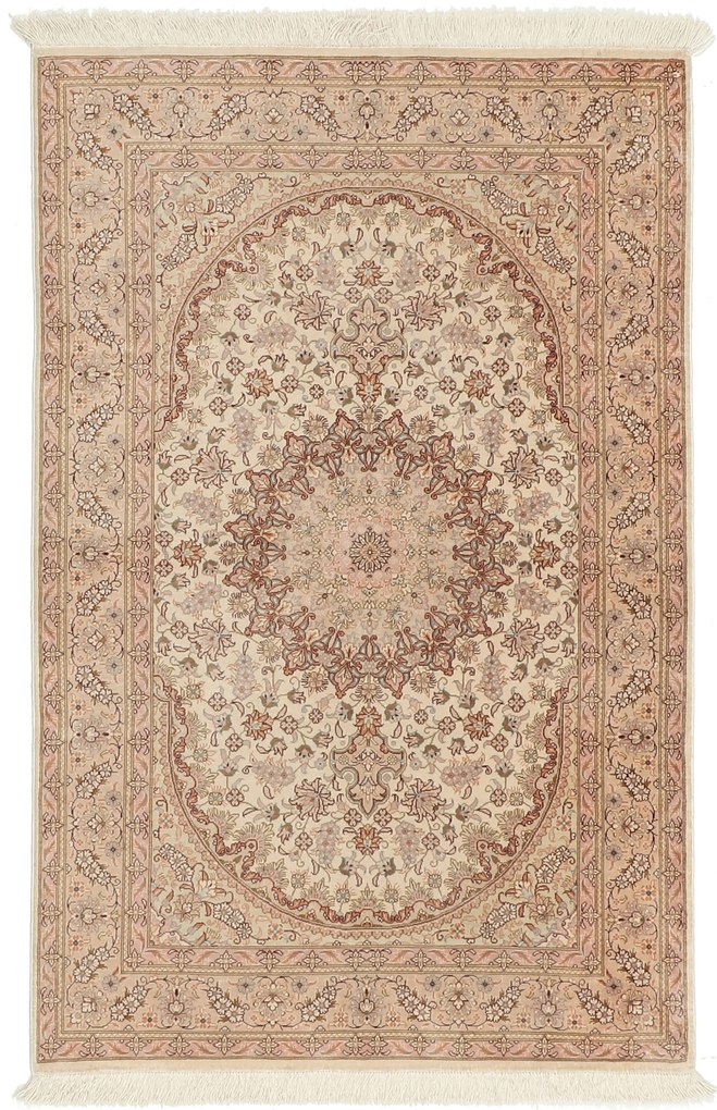 Ghom Tappeto 80 x 120 (Iran) Annodato A Mano