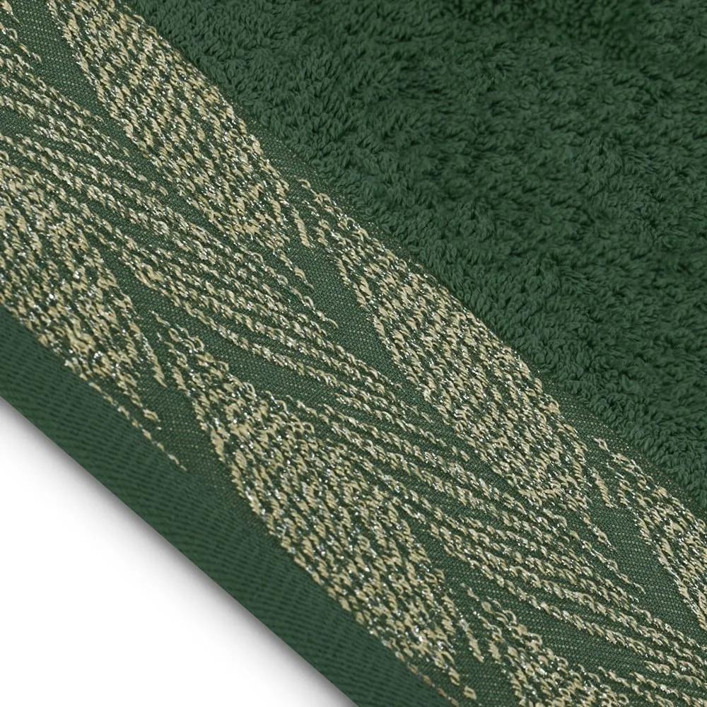 Asciugamani e teli da bagno in spugna di cotone verde in set di 2 pezzi Allium - AmeliaHome