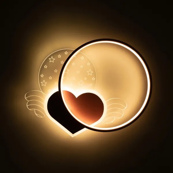 Brilagi - Plafoniera LED per bambini LOVE LED/48W/230V 3000/4500/6000K rosa