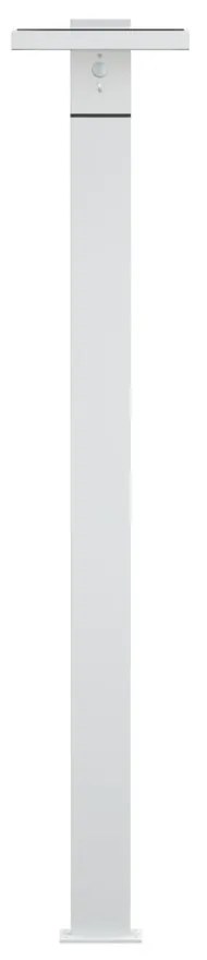 Paletto da giardino Solare Bianco 100cm con Sensore Mov. e Picchetto Colore Bianco Naturale 4.000K