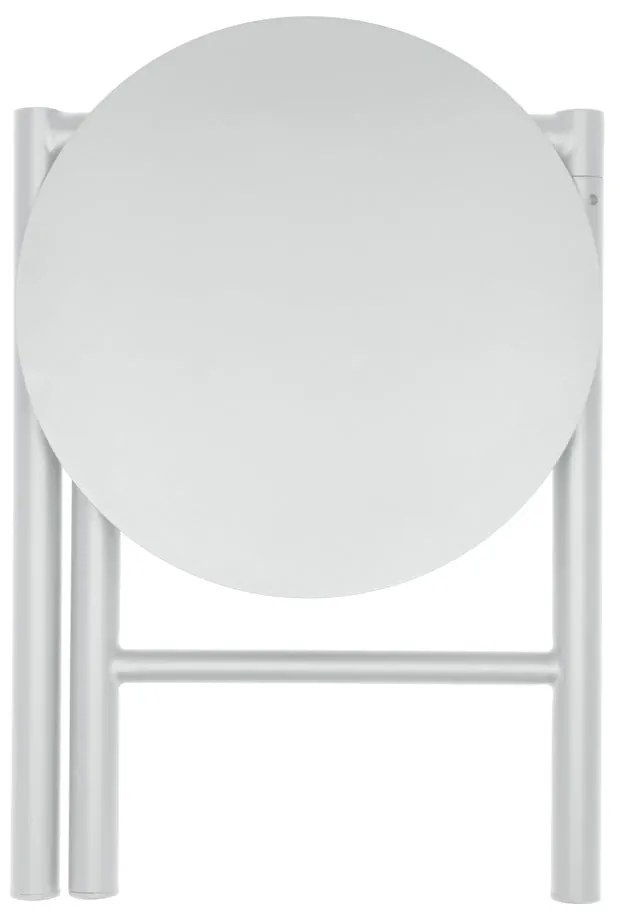 Sgabello in metallo bianco Disc - Zone