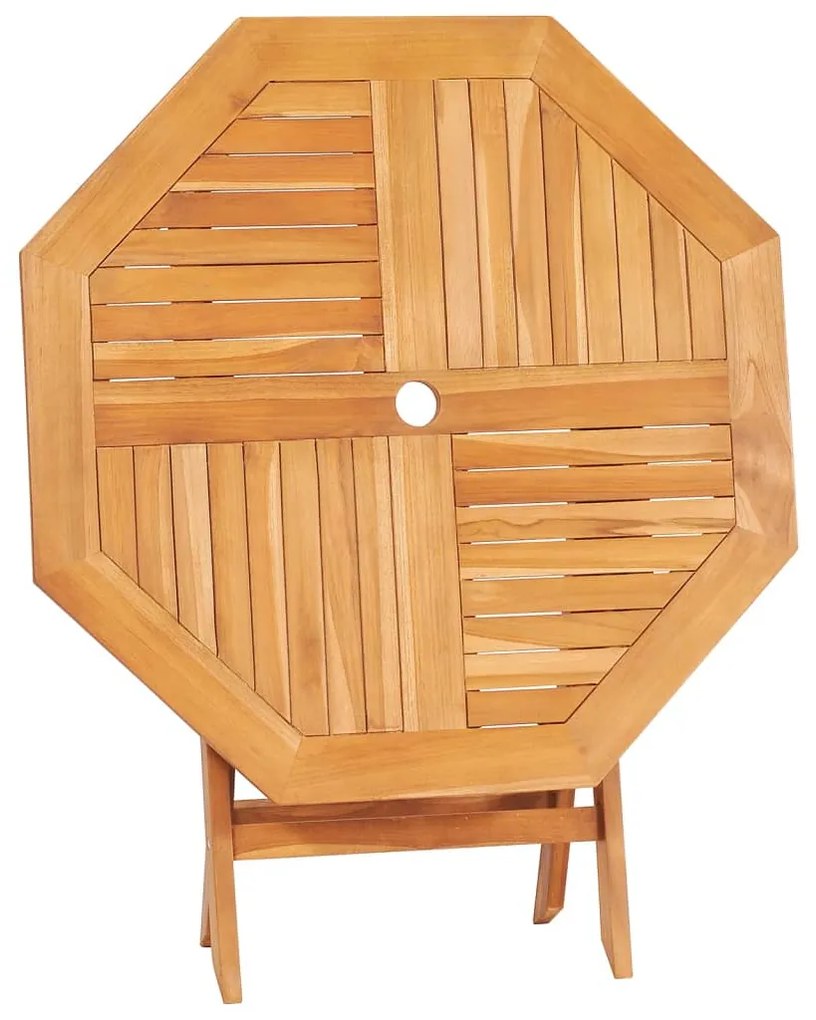 Tavolo da giardino pieghevole 85x85x76cm legno massello di teak