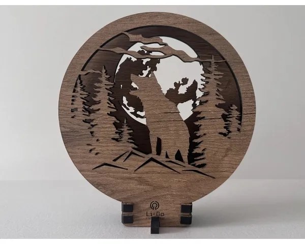 Li-Go 23574/DUB2 - LED dimmerabile decorazione da tavolo LED/12W/230V 20x22 cm rovere