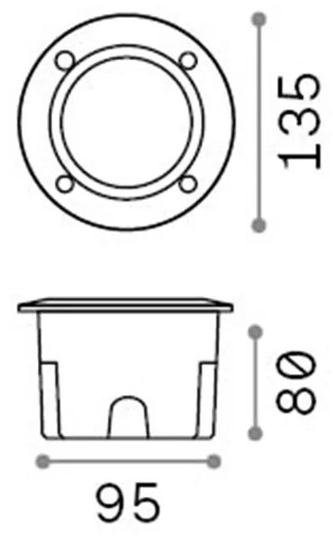 Lampada Da Incasso Moderna Avenue Materie Plastiche Grigie 1 Luce Gx53 W 4000K