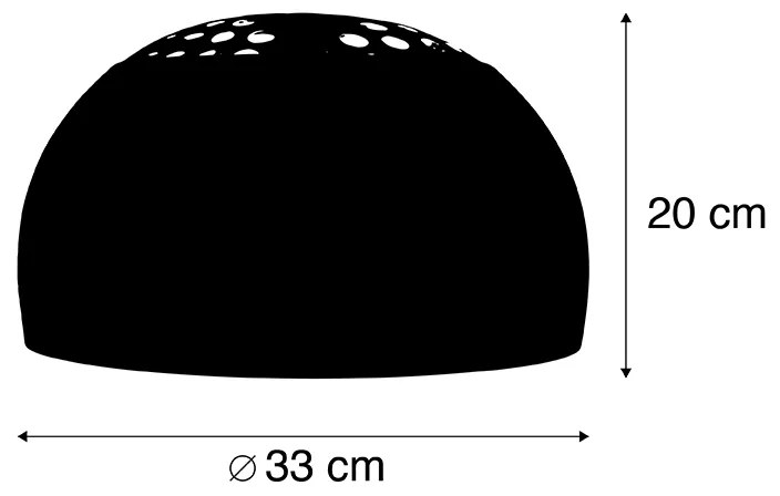 Paralume per lampada ad arco XXL ottone