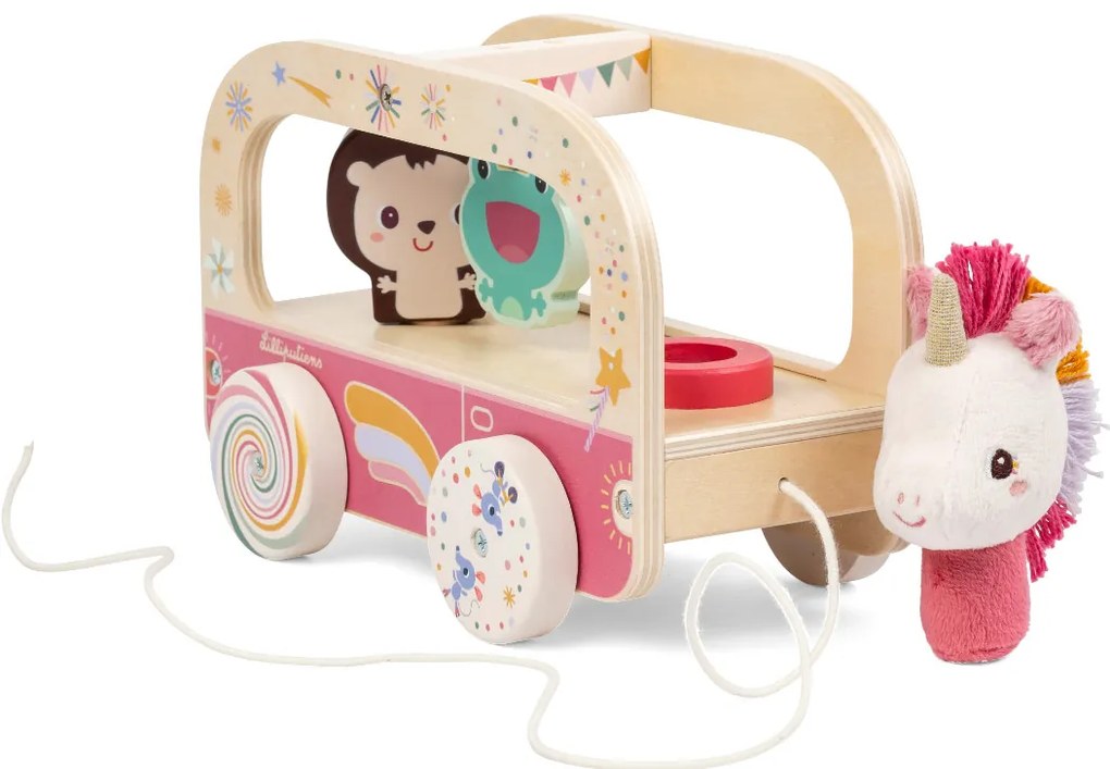 Lilliputiens - Lena l'unicorno magico - autobus in legno