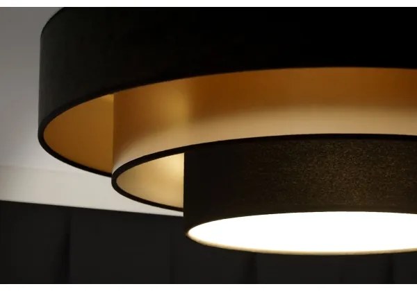 Duolla - Plafoniera LED LUNETA LED/26W/230V diametro 60 cm 4000K nero/oro