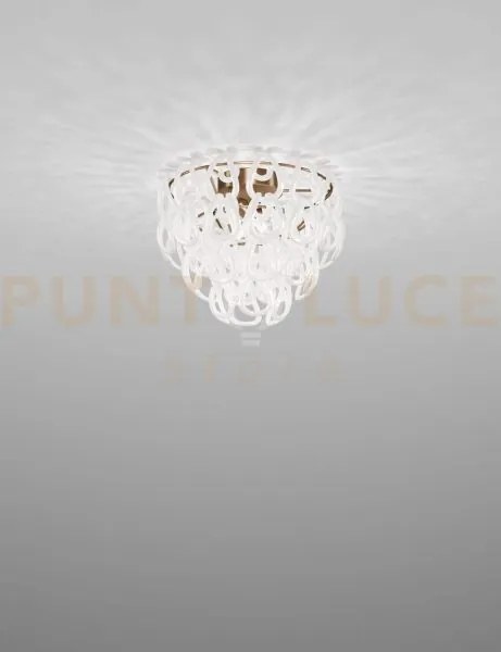 Giogali lampadadario a soffitto 40 bianco e bronzo opaco 2 luci att...