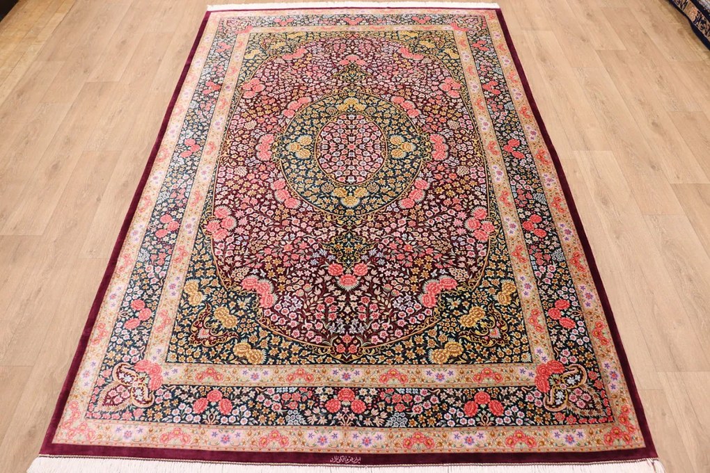 Ghom Tappeto 200x300 (Iran) Annodato A Mano