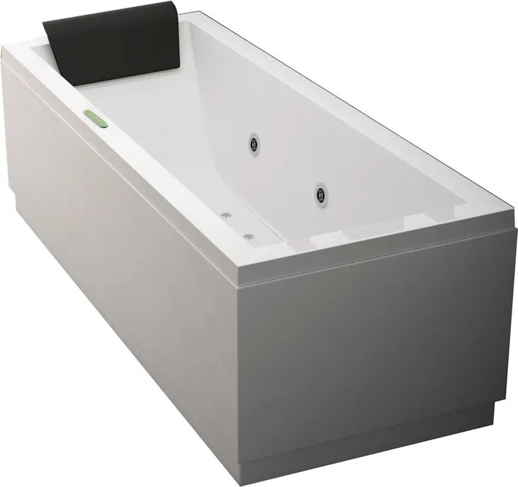 Vasca idromassaggio rettangolare Amea,bianco ,160x70 cm, 18 bocchette,