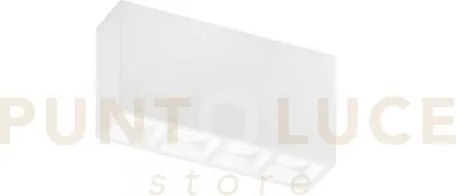 Plafoniera hapis rettangolare bianca 4 luci attacco gu10 mini 21x5,...