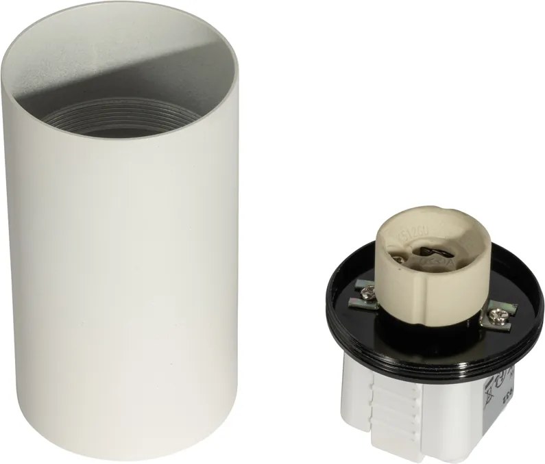Faretto moderno bianco per sistema a binario monofase GU10 50mm - Iconic Ruby Honey