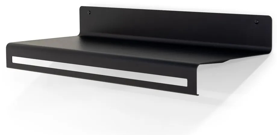 Attaccapanni da parete nero in metallo con scaffale 78 cm Sway – Spinder Design