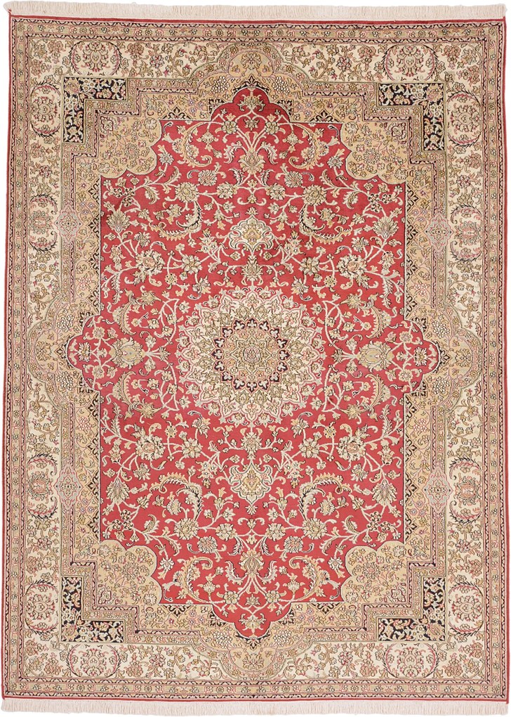 Cashmere Silk Tappeto 160 x 210 (Indian) Annodato A Mano