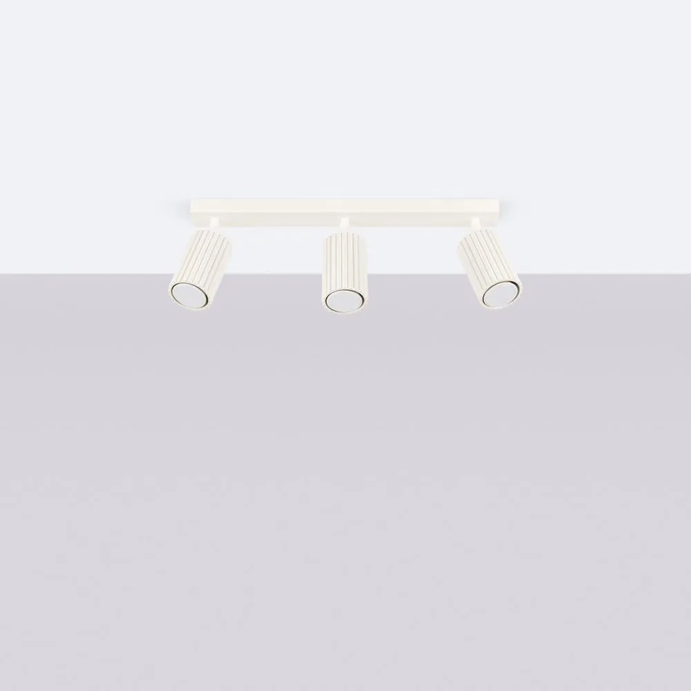 Faretto color crema 6,5x45 cm Gleam – Sollux