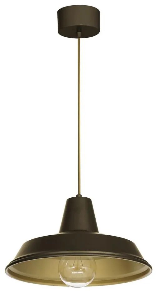 Lampadario a sospensione con filo CLASS 1xE27/15W/230V ottone