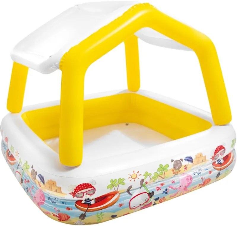 Piscina Gonfiabile con Parasole 157x157x122 cm Intex