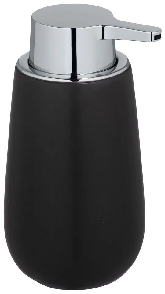 Dosatore di sapone in ceramica nera Badi - Wenko