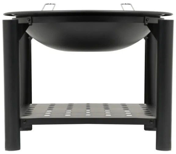 Braciere portatile in legno con griglia 48 cm