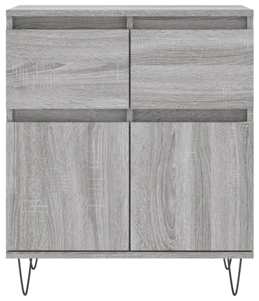 Credenza grigio sonoma 60x35x70 cm in legno multistrato