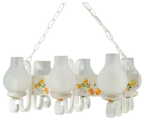 Brilagi - Lampadario a catena QUEEN 3xE14/40W/230V faggio/crema