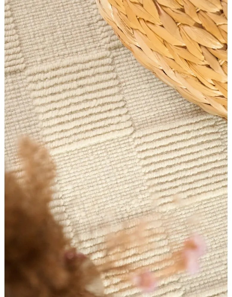 Passatoia color crema in lana tessuta a mano 80x200 cm Scala – Villeroy&Boch