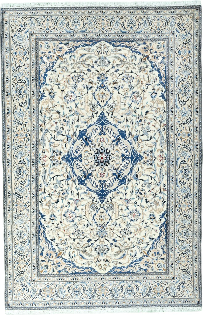 Nain Tappeto persiano 280x190 Beige (Iran) Annodato A Mano