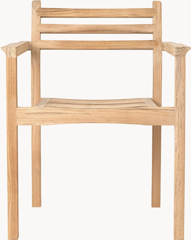 Sedia da giardino impilabile in legno di teak AH502