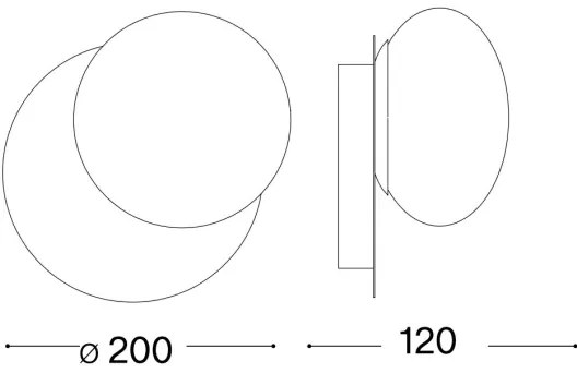 Ideal Lux - Applique a LED NINFEA 1xGX53/9W/230V bianco
