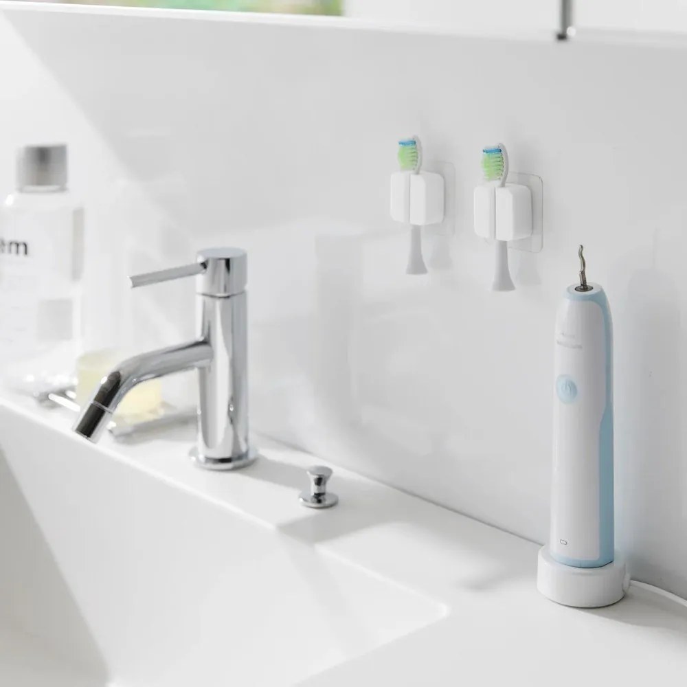 Supporto multifunzione in silicone bianco in set da 2 Film Hook - YAMAZAKI