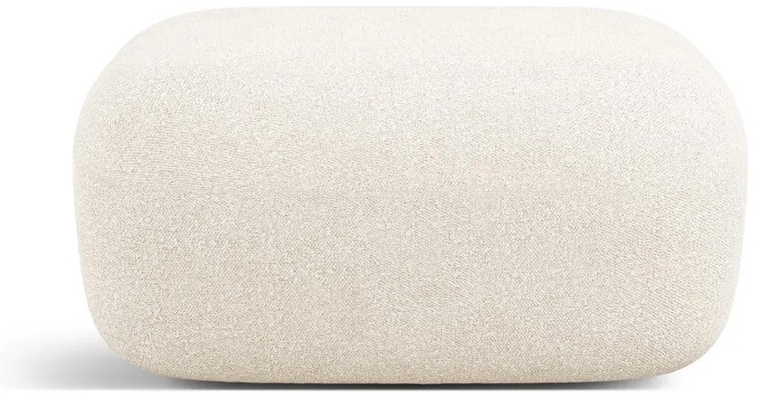 Pouf in tessuto bouclé beige Jenny - Micadoni Home