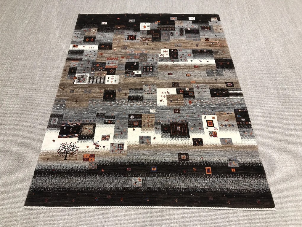 Loribaft Tappeto 150 x 200 Beige (Iran) Annodato A Mano