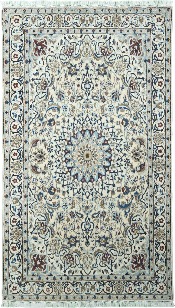 Nain Tappeto persiano 200 x 120 Beige (Iran) Annodato A Mano