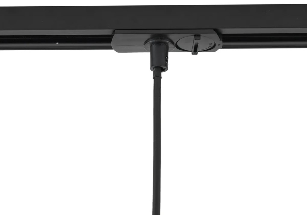 Lampada a sospensione moderna beige con nero per sistema a binario monofase GU10 70mm - Iconic Holt