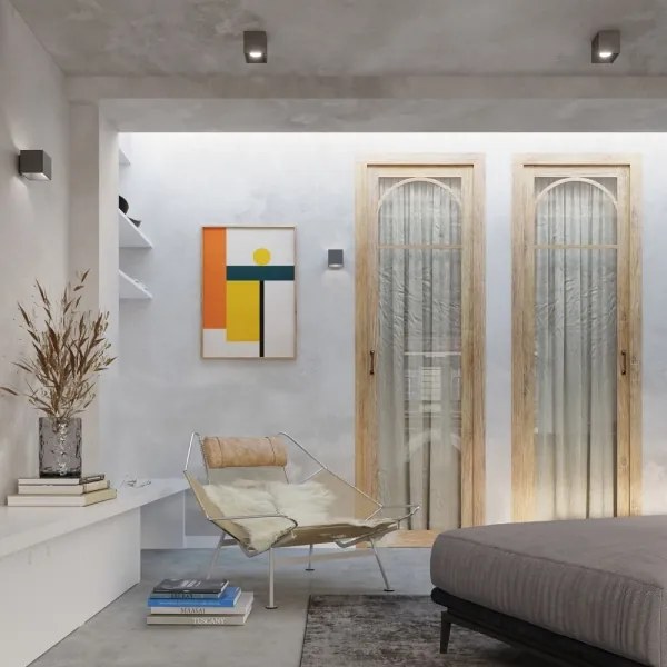 Sollux SL.0565 - Applique QUAD 1 1xG9/8W/230V antracite