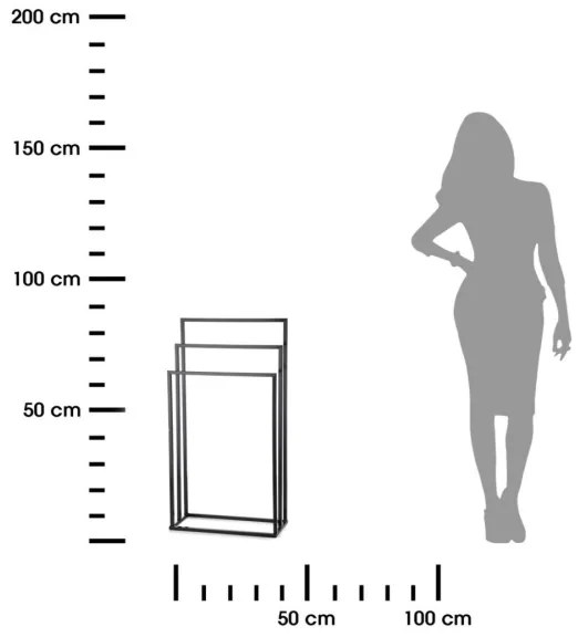 Porta asciugamani 85x45 cm