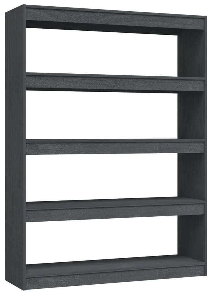 Libreria/Divisorio Grigio 100x30x135,5 cm in Legno di Pino