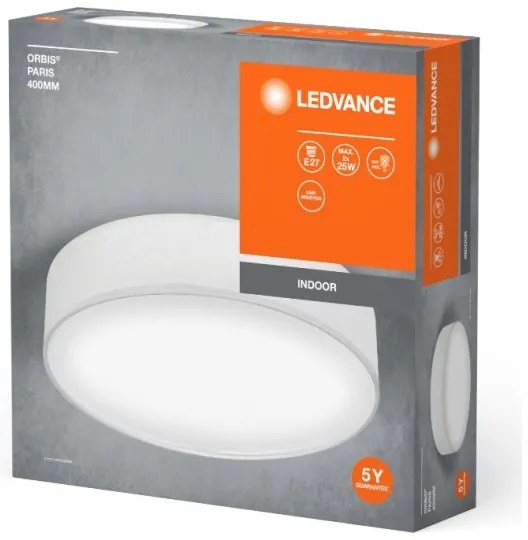 Ledvance - Plafoniera ORBIS PARIGI 2xE27/25W/230V bianco