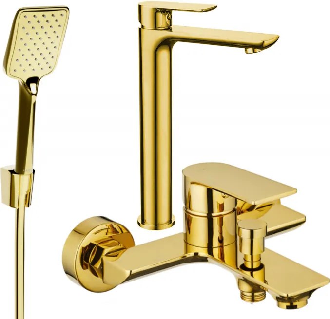 Mexen Alfa R62 set da bagno, dorato - 745713R62-50