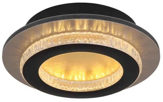 Globo 48042-12G - Plafoniera LED JAYDEN LED/12W/230V Ø 20 cm nero