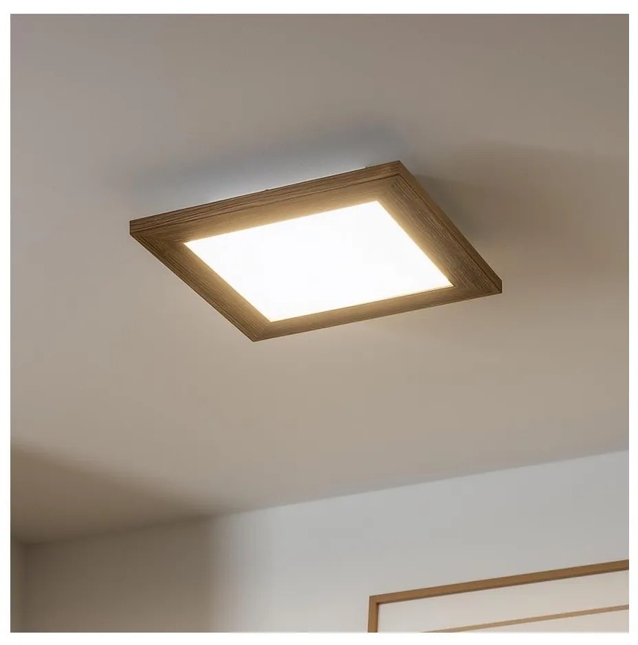Brilagi - Luce LED dimmerabile SLIMFRAME WOOD LED/25W/230V 34x34 cm + +TC
