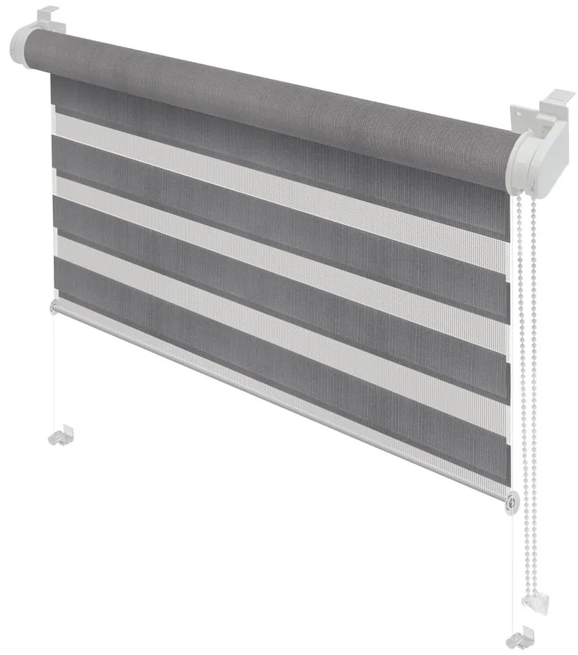 Tenda a pacchetto giorno/notte grigia 80x150 cm Zebra – Gardinia