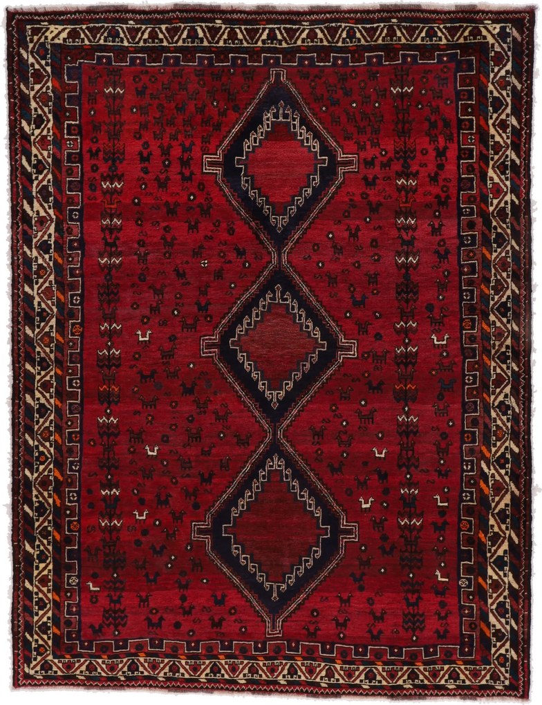Shiraz Tappeto persiano 220 x 290 (Iran) Annodato A Mano