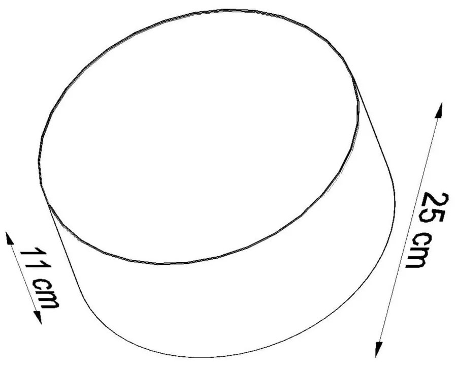 Apparecchio da soffitto nero Atis - Sollux